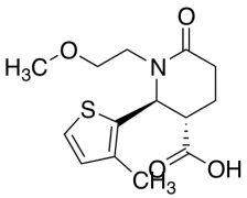 (2S,3S)-1-(2-Methoxyethyl)-2-(3-methyl-2-thienyl)-6-oxopiperidine-3-carboxylic Acid