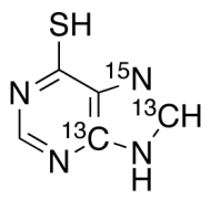 6-Mercaptopurine-13C2,15N (major)