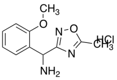 (2-methoxyphenyl)(5-methyl-1,2,4-oxadiazol-3-yl)methanamine hydrochloride