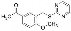 1-{4-Methoxy-3-[(pyrimidin-2-ylsulfanyl)methyl]phenyl}ethan-1-one