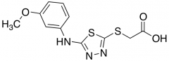 2-({5-[(3-Methoxyphenyl)amino]-1,3,4-thiadiazol-2-yl}sulfanyl)acetic Acid