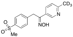 2-(4-methylsulfonyl)phenyl-1-(6-methylpyridin-3-yl)ethanone Oxime-d3