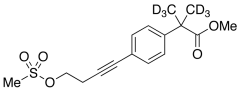 4-[4-(Methanesulfonyloxy)-1-butynyl]-&alpha;,&alpha;-di(methyl-d3)benzeneacetic Ac