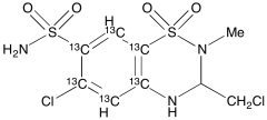 Methyclothiazide-13C6