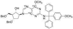 5-[(4-Methoxyphenyl)-diphenylmethylamino-6-methoxy-9H-purin-9-yl]-13C2, 15N-3-(phenylmetho