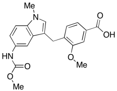 3-Methoxy-4-[[5-[(methoxycarbonyl)amino]-1-methyl-1H-indol-3-yl]methyl]benzoic Acid