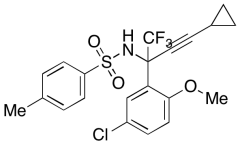 N-(2-(5-Chloro-2-methoxyphenyl)-4-cyclopropyl-1,1,1-trifluorobut-3-yn-2-yl)-4-methylbenzen