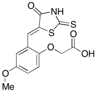 [4-Methoxy-2-[(Z)-(4-oxo-2-thioxo-5-thiazolidinylidene)methyl]phenoxy]-acetic Acid