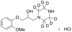 &alpha;-[(2-Methoxyphenoxy)methyl]-1-piperazineethanol-d8 Hydrochloride