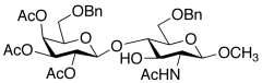 Methyl 2-Acetylamino-2-deoxy-6-O-benzyl-4-O-[2,3,4-tri-O-acetyl-6-O-benzyl-&beta;-D-ma