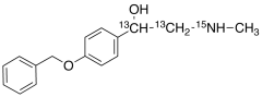 2-Methylamino-1-(4&rsquo;-benzyloxyphenyl)phenyl)ethanol-13C2,15