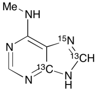 6-(Methylamino)purine-13C2,15N