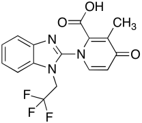 3-Methyl-4-oxo-1-(1-(2,2,2-trifluoroethyl)-1H-benzo[d]imidazol-2-yl)-1,4-dihydropyridine-2