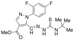 Methyl 1-(2,4-Difluoro-phenyl)-5-((4-tert-butyl-thiosemicarbazono)methyl)-1H-pyrazole-4-ca