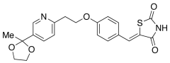 5-[4-[2-[5-(2-Methyl-1,3-dioxolan-2-yl)-2-pyridyl]ethoxy]benzylidene]-2,4-thiazolidinedion