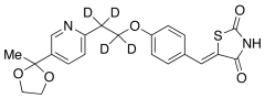 5-[4-[2-[5-(2-Methyl-1,3-dioxolan-2-yl)-2-pyridyl]ethoxy-d4]benzylidene]-2,4-thiazolidined