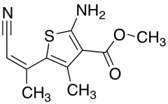 Methyl 2-Amino-5-[(1E)-1-cyanoprop-1-en-2-yl]-4-methylthiophene-3-carboxylate