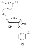 Methyl 3,5-Bis-O-(2,4-dichlorobenzyl)-&alpha;-D-ribofuranoside