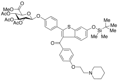 Methyl-1-(6-tert-butyldimethylsylyl-4&rsquo;-hydroxyraloxifene)-2,3,4-tri-O-acetyl-&am