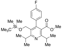 Methyl 5-(tert-Butyldimethylsilyloxymethyl-2,6-diisopropyl-4-(4-fluorophenyl)-pyridine-3-