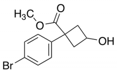 methyl 1-(4-bromophenyl)-3-hydroxycyclobutanecarboxylate