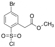 methyl 2-[5-bromo-2-(chlorosulfonyl)phenyl]acetate