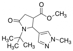 Methyl 1-Tert-butyl-2-(1-methyl-1H-pyrazol-4-yl)-5-oxopyrrolidine-3-carboxylate