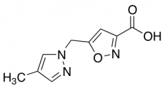 5-[(4-Methyl-1H-pyrazol-1-yl)methyl]isoxazole-3-carboxylic Acid