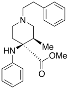 cis-(+)-3-Methyl-4-(phenylamino)-1-(2-phenylethyl)-4-piperidinecarboxylic Acid Methyl Este