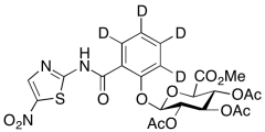 Methyl 1-[[2-N-(5-Nitrothiazolyl)carboxamido]phenyl]-2,3,4- tri-O-acetyl-&beta;-D-gluc