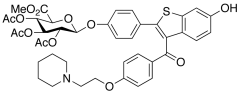 Methyl Raloxifene 4&rsquo;-(2,3,4-Tri-O-acetyl-&beta;-D-glycopyranuronate)