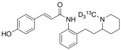 (2E)-N-[2-[2-(1-Methyl-2-piperidinyl)ethyl]phenyl]-3-(4-hydroxyphenyl)-2-propenamide-13C,d