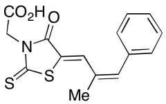 (Z,Z)-5-(2-Methyl-3-phenyl-propenylidene)-4-oxo-2-thioxo-3-thiazolidineacetic Acid