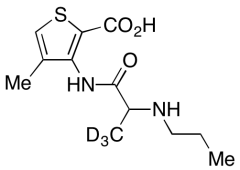 4-Methyl-3-[[1-oxo-2-(propylamino)propyl]amino]-2-thiophenecarboxylic Acid-d3