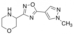 3-[5-(1-methyl-1H-pyrazol-4-yl)-1,2,4-oxadiazol-3-yl]morpholine