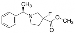 methyl 3-fluoro-1-[(1R)-1-phenylethyl]pyrrolidine-3-carboxylate