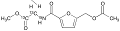 Methyl 2-(5-(Acetoxymethyl)furan-2-carboxamido)acetate-13C2,15N