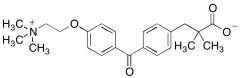 2-(Methyl-2-(4-(4-(2-(trimethylammonium)ethoxy)benzoyl)phenoxy)propanoate Inner Salt