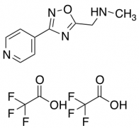 N-Methyl-1-[3-(4-pyridinyl)-1,2,4-oxadiazol-5-yl]methanamine Bis(trifluoroacetate)
