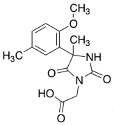 2-[4-(2-Methoxy-5-methylphenyl)-4-methyl-2,5-dioxoimidazolidin-1-yl]acetic Acid