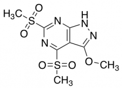 3-Methoxy-4,6-bis(methylsulfonyl)-1H-pyrazolo[3,4-d]pyrimidine