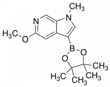 5-methoxy-1-methyl-3-(4,4,5,5-tetramethyl-1,3,2-dioxaborolan-2-yl)-1H-pyrrolo[2,3-c]pyridi