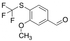 3-methoxy-4-[(trifluoromethyl)sulfanyl]benzaldehyde