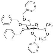 N-​Methoxy-​N-​methyl-​2,​3,​4,​6-​tetrakis-​O-​(phenylmethyl)​-&beta