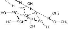 N-Methoxy-N-methyl-&beta;-D-glucopyranosylamine-13C6