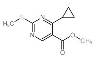 Methyl 4-cyclopropyl-2-(methylthio)pyrimidine-5-carboxylate