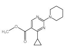 Methyl 4-cyclopropyl-2-(piperidin-1-yl)pyrimidine-5-carboxylate