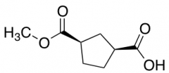 (1R,3S)-rel-3-(Methoxycarbonyl)cyclopentanecarboxylic acid