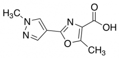 5-methyl-2-(1-methyl-1H-pyrazol-4-yl)-1,3-oxazole-4-carboxylic acid