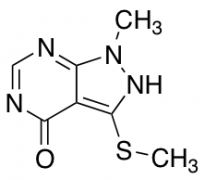 1-methyl-3-(methylsulfanyl)-1H,4H,5H-pyrazolo[3,4-d]pyrimidin-4-one